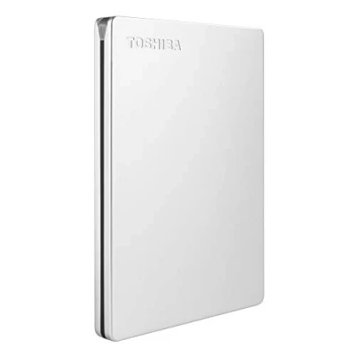 Immagine di Toshiba Hard disk esterno portatile Canvio Slim da 2 TB, in alluminio, USB 3.2 colore: argento, HDTD320XS3EA, SSD, Unità a stato solido