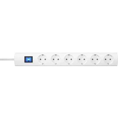 Immagine di Kopp 232802005 Multipresa con interruttore 6 scomparti Bianco Schuko 1 pz.