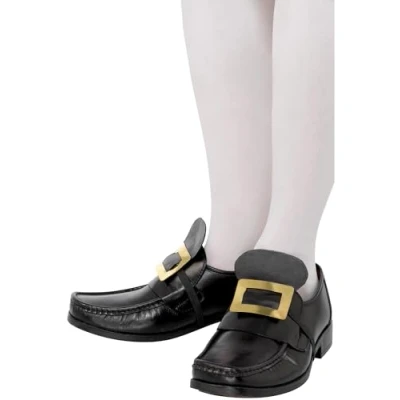 Immagine di SMIFFYS Scarpe con fibbia di metallo delle vecchie storie inglesi, oro strappo elastico