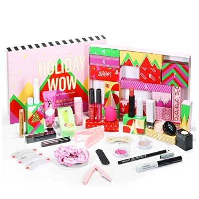 Immagine di Firulab Calendario &#039;Avvento 2022 Tema Bellezza, Set di Trucchi per Ragazze, 20 Giorni Avvento Make Up Ragazze Regalo Natale Bellezza