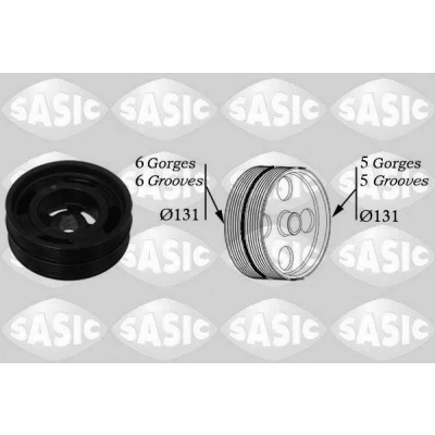 Immagine di SASIC 2156042 Puleggia Albero Motore 131 FORD: Focus 2, 2 Kombi, C Max