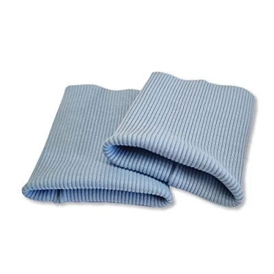 Immagine di USIT, Polsi in Cotone, 8x9 cm, Ideali per Riparare Maglie e Felpe, 1 Paio, Celeste