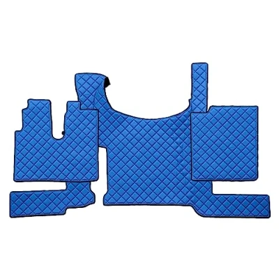 Immagine di F CORE Tappetini copricofani camion compatibile per MAN TGX 03.21 Con freno a pavimento BLU