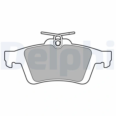 Immagine di DELPHI LP3653 Kit pastiglie freno Non predisposto per contatto segnalazione usura con lamierino anticigolío senza accessori