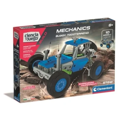 Immagine di Clementoni Mechanichs Buggy All Mountain Kit di Costruzione Motorizzata per Bambini Modellino Montare e Sviluppare la Creatività Adatto a partire da 8 Anni 55565