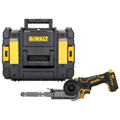 Immagine di DeWalt DCM200NT 18V XR Levigatrice a nastro senza fili, spazzole, 13 mm, con custodia