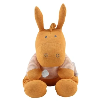 Immagine di Noukie&#039;s Âne Peluche Medium Paco Ocra Doudou in Cotone Bio Misura Adatta ai Bambini (40 cm), Colore (Lot de 1), N2024.40