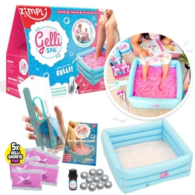 Immagine di Zimpli Kids sensoriali Coccole per Ragazze Giocattoli Bambini, Tinta Unita, Colore Gelli Spa, 10.4 x 3.7 7.6 Inches