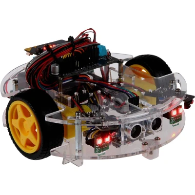 Immagine di Joy it Robot in KIT da montare Micro:Bit JoyCar costruire MB Car