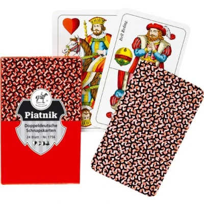 Immagine di Piatnik 1756 &quot;Schnapps Cards Flash, Doppio Gioco di Carte Tedesco (24 Pezzi)