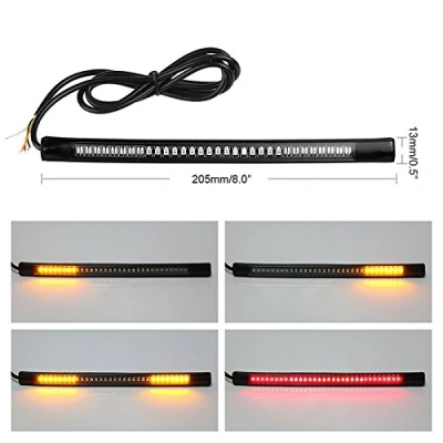 Immagine di TiooDre Motocicletta Coda Stop Spia Segnale Luce, 12 V Impermeabile 32SMD Luce targa universale flessibile, LED Motociclo Fanale Posteriore Brake Turn