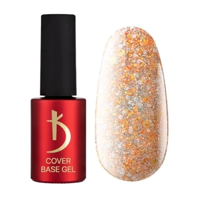 Immagine di Kodi Professional Base Coat Smalto Semipermanente Unghie Gel Cover Transparente Crystal Drops Reflective Flakes 10 Smalti Semipermanenti per Scintillio UV LED 7 ml