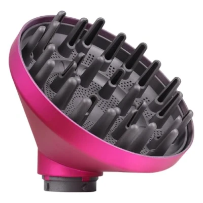 Immagine di Laymi diffusore per Dyson, a denti lunghi, Dyson Airwrap, accessorio asciugacapelli, ricci capelli ondulati e ricci, conversione Air Wrap Curling Styler rosa