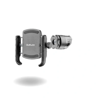 Immagine di INTERPHONE QUIKLOX Porta Smartphone Universale (da 3.5&quot; a 7.5&quot;) con Attacco Specchietto o Traversino, Sistema Modulare QUIKLOX, Supporto Cellulare Moto, Aggancio Sgancio Rapido