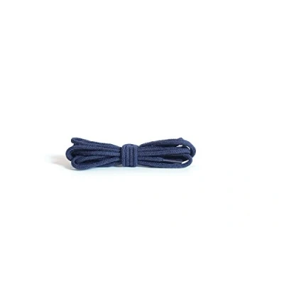 Immagine di Kaps Round Thin Laces, lacci in cotone 100% di alta qualità 2mm per calzature casual e fashion,1 paio, molti colori lunghezze (100 cm 39 pollice 5 to 7 paia occhielli / 57 blu intenso)