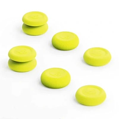 Immagine di Skull &amp; Co. Skin, CQC And FPS Thumb Grip Set Joystick cap Analog Stick for Steam Deck/Steam Deck OLED ROG Ally/ROG Ally X Neon Yellow, 3 Pairs(6pcs)
