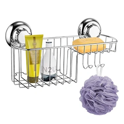 Immagine di MaxHold Sistema di Vuoto Cestello Multi Funzionale Combo Nessuna Perforazione Acciaio Inossidabile Ruggine Utilizzabile in Bagno e Cucina