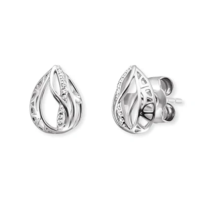 Immagine di Engelsrufer ERE TEARLIFL ZI Orecchini in Argento Sterling con zirconi, diametro: 8,8 mm, 8,8mm, sterling, Zirconia cubica
