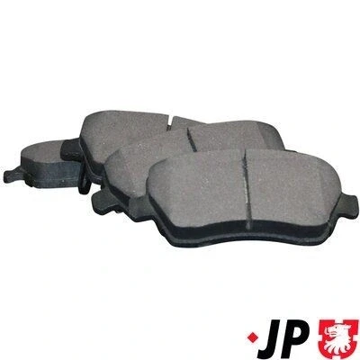 Immagine di JP GROUP 4763601010 Kit pastiglie freno Assale anteriore con segnalatore acustico usura SUZUKI: Splash, SWIFT 3, OPEL: Agila B
