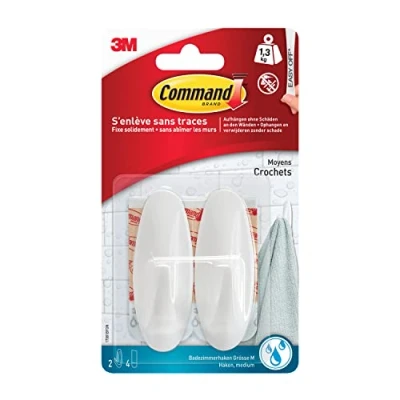 Immagine di 3M Ganci di design medium Command™ (L x L A) 79 29 mm Bianco Contenuto: 2 pz.
