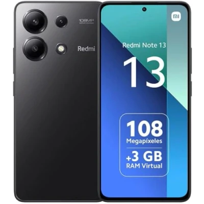 Immagine di Xiaomi Redmi Note 13 4G Smartohone sbloccato,8GB + 256GB, Octa core, display AMOLED da 120 Hz, tripla fotocamera 108 MP, processore Snapdragon 685, batteria 5000 mAh, 33 W, ricarica rapida(nero)