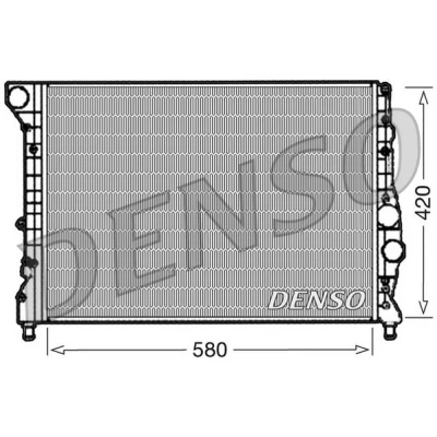 Immagine di DENSO DRM01001 Radiatore motore Alluminio 580 420 28 ALFA ROMEO: 147, GT