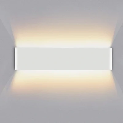 Immagine di Lureshine Applique da Parete Interno 16W 40CM Su e Giù Alluminio Moderno/Decorare Aplique Interni Bianco Caldo 3000k Lampade Adatto a SoggiornoStanzaScala(Bianco)