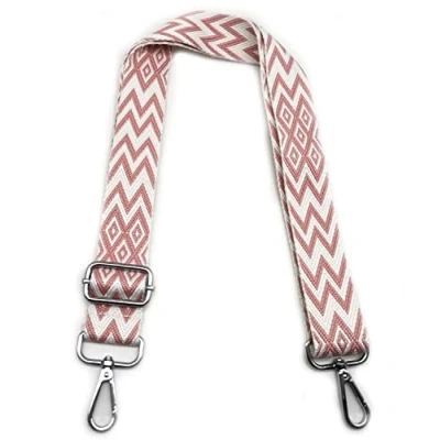 Immagine di Tracolla Regolabile Rosa, per Borsa Donna, Cinghia di Ricambio Colorata Larga 3.8cm con Argento Moschettoni Borsette Ragazza DIY Accessori, #2
