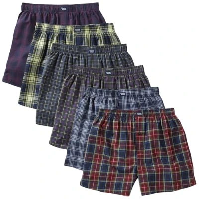 Immagine di Charles Wilson Boxer da Uomo in Tessuto Confezione 6 (L, Tartan Check 84)