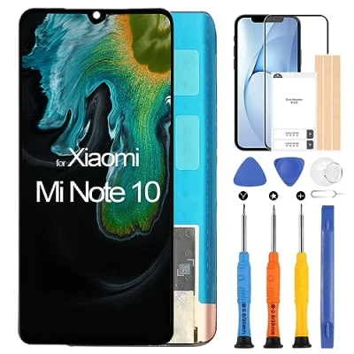 Immagine di ARSSLY OLED Schermo Ricambio per Xiaomi Mi Note 10 LCD Display PRO/Mi Lite Touch Digitazer con Pellicola Protettiva e Strumenti