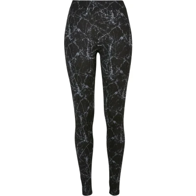 Immagine di Urban Classics SOFT AOP Leggings, Donna, Taglia: 4XL, Blackmarble