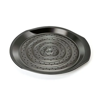 Immagine di ORIGINAL KAISER 647692 Delicious Crossini Vassoio per pizza con fondo termico e scanalature, 37 x 35 2,5 cm
