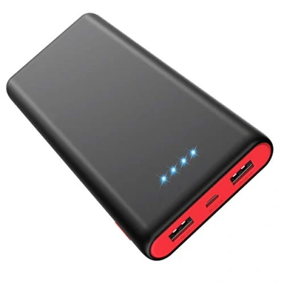 Immagine di HETP Magnetico Power Bank, 10800mAh Caricabatterie Portatile Wireless PD 20W USB C Ingresso/Uscita Ricarica Rapida Powerbank con Display LED Compatibile Magsafe iPhone 16/15/14/13/12 Serie Rosso