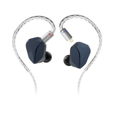Immagine di HIDIZS Cuffie MP145, driver magnetico planare oversize HiFi IEM, monitor in ear cablati con auricolari, cavo staccabile a 2 pin (4,4 mm blu)