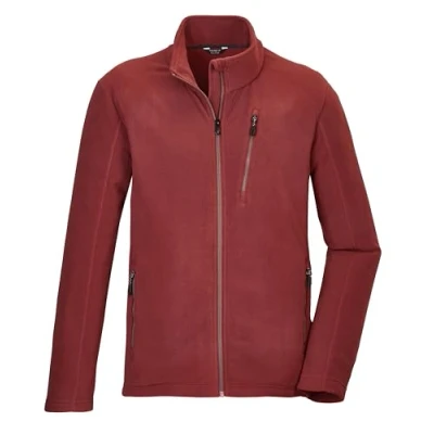 Immagine di killtec Uomo Giacca in pile con collo alto KOW 84 MN FLC JCKT, gebranntes rot, XXL, 41826 000