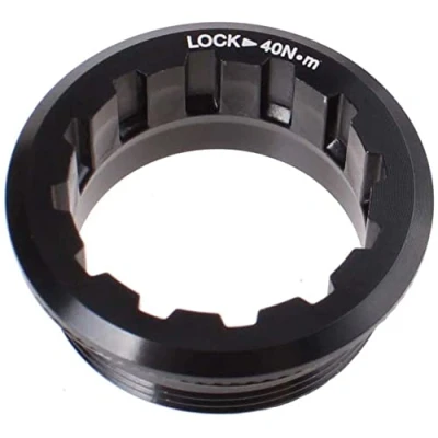 Immagine di SHIMANO CS M9100/M81 Anello di chiusura e distanziatore per ciclismo, unisex, colore: argento