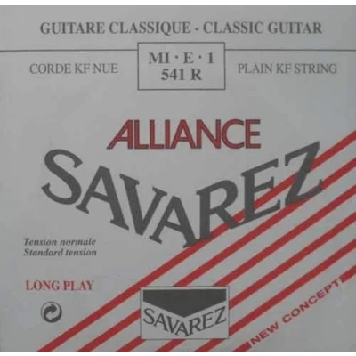 Immagine di SAVAREZ 541R Corda Singola MI E 1 Chitarra Classica per (MI 1), in Fluorocarbonio, a Tensione Normale, Serie Alliance