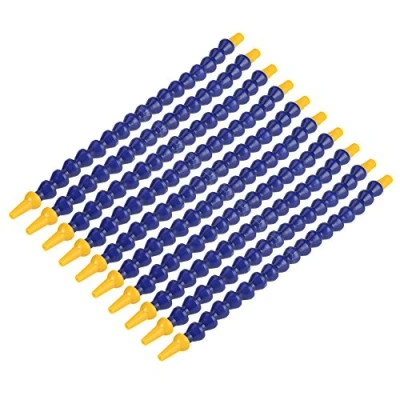 Immagine di 10 pezzi Spray universale Olio per acqua in plastica 1 / 8BSPT Tubo filettare Ugello piatto/rotondo tornio CNC con valvola 1/2&quot;Blu Giallo, 0,6 * 11,8 pollici