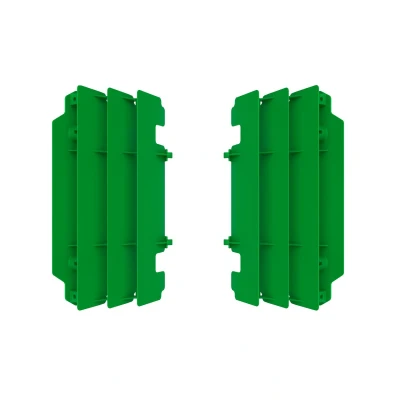 Immagine di POLISPORT 8472500002 Set di griglie per radiatore in polipropilene resistente e durevole senza hardware compatibile con le moto Kawasaki colore verde