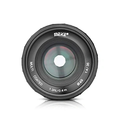 Immagine di MEIKE MK 35mm F/1.4 Manual Focus Large Aperture Lens Compatible with Fujifilm Mirrorless Camera Such as X T1 T2 T3
