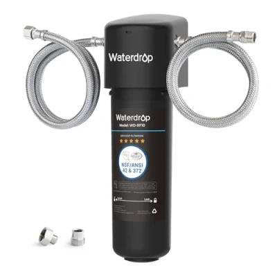 Immagine di Waterdrop 10UA Filtro Acqua Sistema, Depuratore Domestico per Sotto Bancone, 30K Litri Sistema di Filtraggio dell&#039;Acqua, Certificato da NSF/ANSI 42, Rimuove 99.99% Piombo, Cloro, Cattivo
