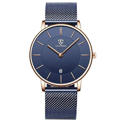 Immagine di BEN NEVIS Orologio Uomo,Orologio al Quarzo da Uomo e Donna,Quadrante Ultra Sottile Minimalista,Display Della Data,Cinturino in Pelle,Orologio Classico Minimalista, Regalo