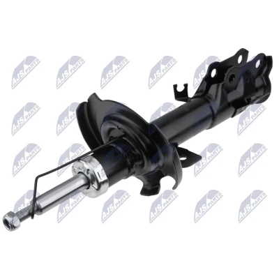 Immagine di NTY A MZ 016 Ammortizzatore Assale anteriore Sx pressione del gas doppio tubo tipo McPherson Spina superiore, Collare inferiore
