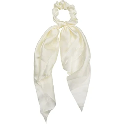 Immagine di styleBREAKER cravatta per capelli da donna unicolore con fiocco in stile retrò, elastico, scrunchie, treccia, fascia 04027040, colore:Crema