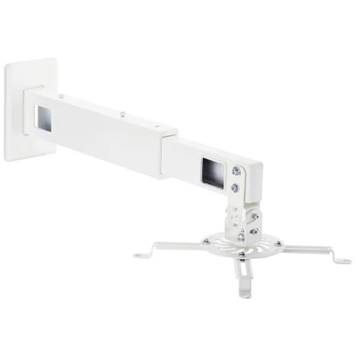 Immagine di SpeaKa Professional SP PWM 200 Supporto a parete per proiettore Inclinabile, Ruotabile Distanza dalla (max.): 607 mm Bianco