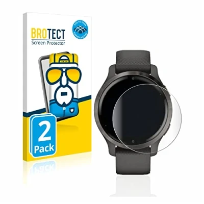 Immagine di brotect Pellicola Copertura Completa per Garmin Venu 2S (2 Pezzi) Full Cover 3D Curvo