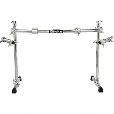 Immagine di Gibraltar Sistema Rack, Curved rack Pack Chrome Series GCS375 frontale, due estensioni laterali curve