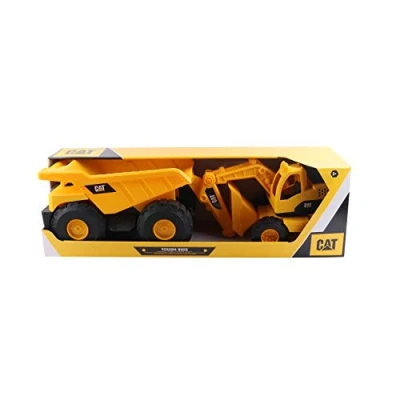 Immagine di CatToysOfficial Set Veicoli da Costruzione Giocattolo Camion Ribaltabile, Escavatore Parti Articolate Regali e Giocattoli CAT per Bambini dai 3 Anni in Su