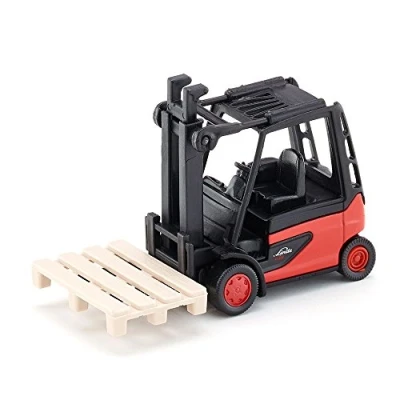 Immagine di siku 1311, Carrello elevatore, Metallo e Plastica, Rosso Nero, Con 1 bancale, Forca mobile