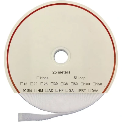 Immagine di FASTECH® T0201600000225 Nastro a strappo per lincollaggio su acrilico Parte morbida (L x L) 25000 mm 16 Bianco 25 m